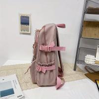 Mochila Grande Para Estudiantes De Secundaria Y Bachillerato Estilo Coreano Para Niñas Material De Nylon Con Lining De Poliéster - details 8