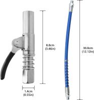 Accesorio para Pistola de engrase original, fácil de aprepar, adaptador para Pistola de engrase de alta presión, Con Manguera flexible (A) - details 0