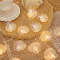 Guirnalda De Conchas LED Iluminación De Batería Para Decoración De Navidad Fiesta De Boda Año Nuevo Fairy Light Ornaments - details 2