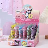 Sanrio 48PCS Bolígrafos De Gel Lindos Kuromi Melody Hello Kitty Acrylic Patch Presión De Bola 0.5 Negro Para Niñas Regalos Estudiantiles De Alta Calidad - details 6