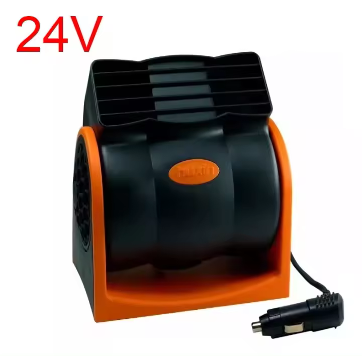 Ventilador de aire acondicionado Turbo para coche, 12 V o 24 V, Orange-24V - 1
