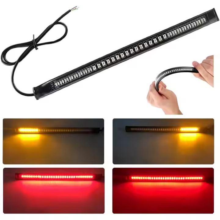 Barra de luces traseras ultradelgada para motorceta, 48 LED, 2835 3014SMD, 12 V - 1