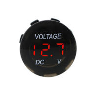 Voltímetro Digital Para Coche Motocicleta Barco Medidor De Voltaje Eléctrico Pantalla LED Impermeable DC 12V-24V Medidor De Voltaje - details 7