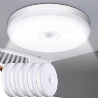1 Lámpara LED empotrada de techo con sensor de movimiento: detección humana de color blanco para escaleras, armarios, garajes, sótanos - details 7