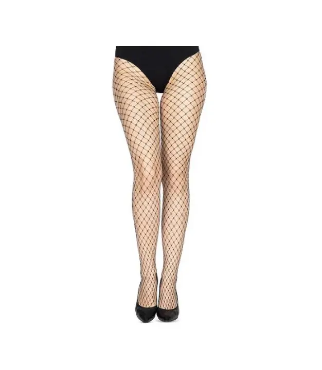 Medias Rejilla Negra Cuadro Grande Flirt Talla Única REF35 - 1