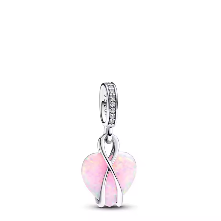 Pandora Charm Colgante Corazón Opalescente Mamá​ 793202C01 , para Mujer - 1