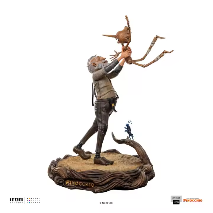 Pinocchio estatua art scale 1/10 gepeto & pinocchio 23 cm - 1