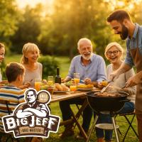 Barbacoa Carbon Big Jeff con Ruedas y Tapa 46x60 cm  Rejilla de Acero, Bandeja para Cenizas y Regulador de Aire | Barbacoa de Carbón con Soporte, Ideal para Jardín, Camping y Reuniones - details 0