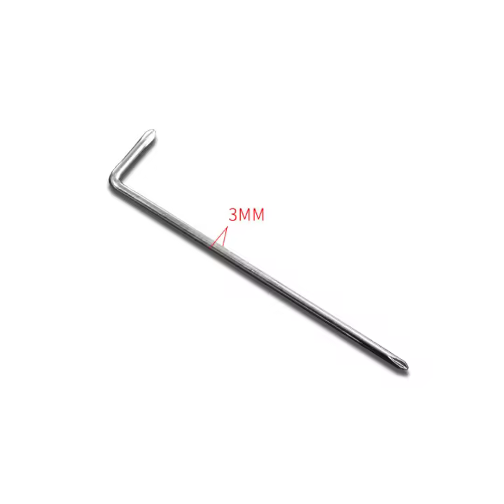 Llave De Destornillador Tipo L Phillips/Hexágono PH0 PH1 PH2 H4 H5 H6 Mini Destornillador De Acero Al Carbono Con Forma Elbowed Arm - 1