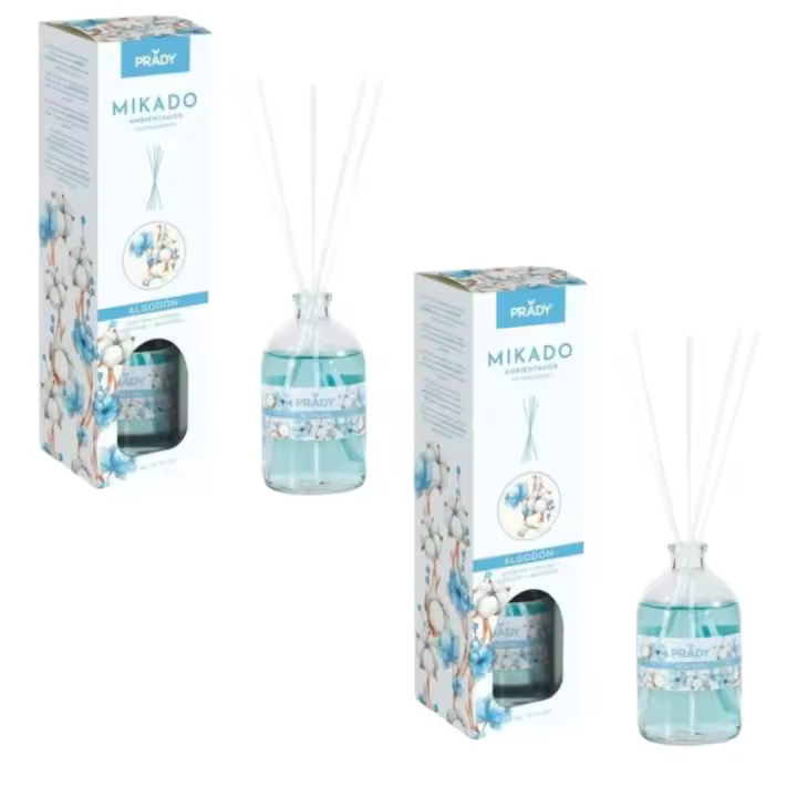 Pack 2 Mikados Fragancia intensa  Algodón 100 ML- Prady - 1
