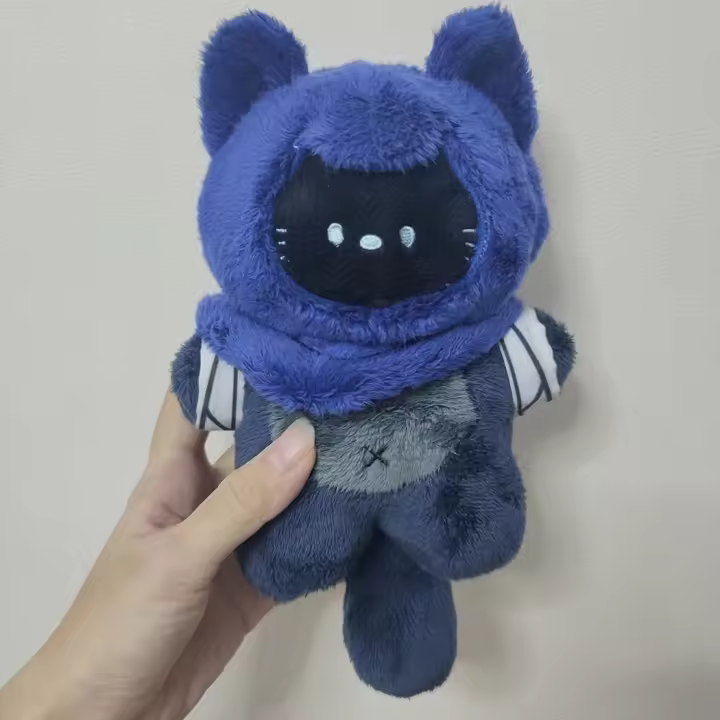 Peluche Valorant Shadow Omen Gato Juguete De Algodón Suave De 15 Cm Regalo De Juego Kawaii Decoración De Muñeco Unisex - 1