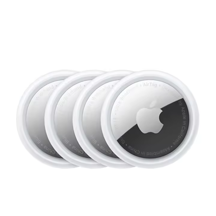 Apple AirTag, Rastreador inteligente, Paquete de 4, Compatible con iPhone o iPad, IP67 Resistencia a salpicaduras, agua y polvo, Color Blanco - 1