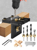 Kit De Guía De Perforación 3 En 1 Con Clip De Posicionamiento Y Locador De Taladro Para Carpintería Y Herramientas De Soldadura De Madera - details 0