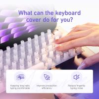 Cubierta De Teclado De Silicona Para Uñas Largas Compatible Con MacBook 2021-2024 Empaque En Caja Regalo Protección Contra Polvo Y Agua - details 5