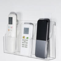 Soporte De Acrílico Para Control Remoto De TV Y Aire Acondicionado Caja De Almacenamiento De Pared Para El Hogar - details 5