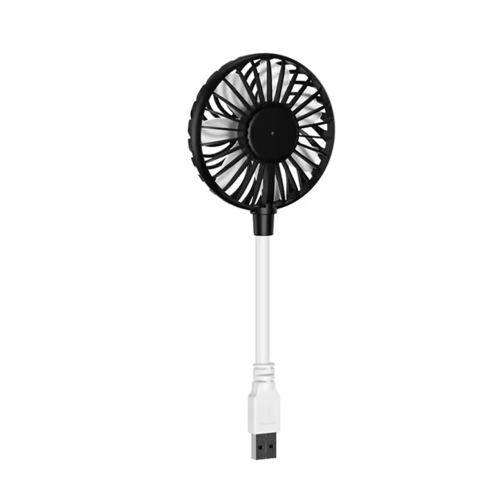 Ventilador Portátil Recargable USB Silencioso Con Batería De Almacenamiento Para Verano Viajes Exteriores Corriente 5V Plástico - 1