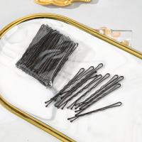 AWAYTR 50/100 PCS Pinzas De Pelo En Forma De U De 5.5 Cm Metálicas Y Negras Para Estilo De Boda Herramientas De Peinado Para Mujeres - details 3