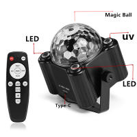 Lámpara De Estroboscopio Con Activación Por Sonido Para Fiestas Y Decoración De Bodas Y Cumpleaños Luz De Escenario Colorida Para Hogar - details 3