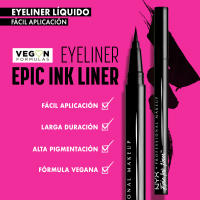 NYX Professional Makeup | Set rutina de corrector serum bwm vainilla + fat oil lip tono thats chic + eyeliner liquido epic black - details 0