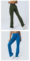 Leggings De Yoga Para Mujer Con Cintura Alta Estampado De Plantas Levantamiento De Glúteos Sport Fitness Pantalones De Pierna Ancha Para Exterior Y Ropa Diaria - details 5