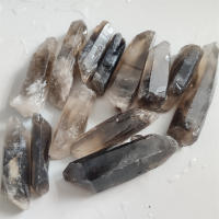 Piedra Natural De Smokey Quartz Espécimen De Punto De Cristal Lemurian Para Energía Hechizos Reiki Decoración Del Hogar Mineral De Piedra Cruja - details 5