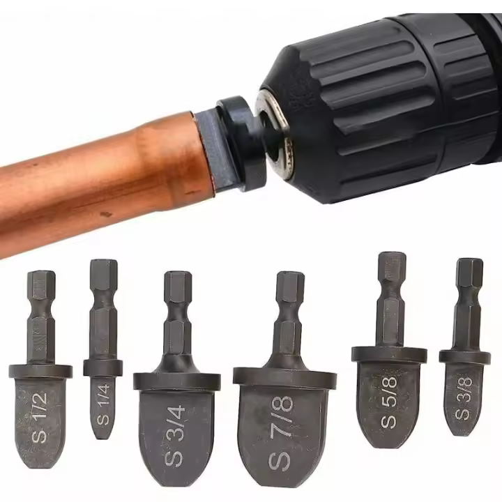 Expansor de Tuberías Cochinete Mango Hexagonal de Acero Aire Acondicionado Kit de Herramientas Múltiples de Perforación de Tuberías de Cobre Tornado de Tubería de Cobre Expansor de Tuberías de Cobre Imperial Negro SSITO - 1