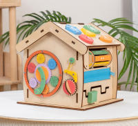 Juguete Educativo De Madera Para Niños Casa Montessori Tablero Ocupado Habilidades Motoras Finas Juego Sensorial Para Bebés - details 6