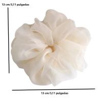 Cuerda De Pelo De Malla Grande Para Mujer Simple Y Moda Lazo De Cabello Para Moño Alto Scrunchie Adecuado Para Todas Las Estaciones - details 1