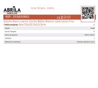ABRILA Estufa Elect.cuarzo Zorita 800w Blanco 2pot.tacto Frio, Antivuelco, Asa 25x32,5x10,5cm Calidad Garantizada - details 2