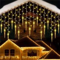 Luz De Fairy LED Para Colgante Droop Puerta De Invierno Decoración De Jardín Y Fiesta Exterior Cinta De Luces Navideñas Paratechos - details 1