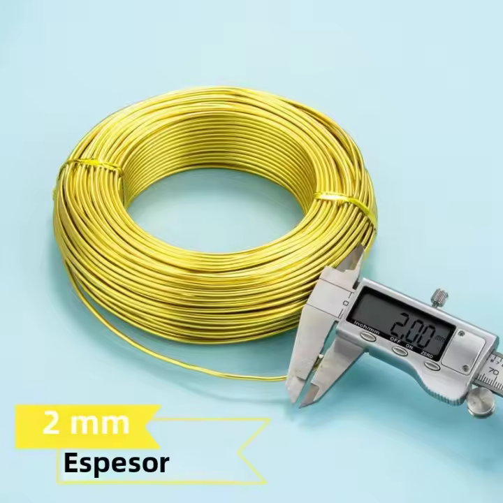 Cable De Metal Aluminio Negro 2mm Flexible 180 Pies 12 18 Gauge Para Artesanía Y Joyería DIY Sculpting Beading Wire - 1