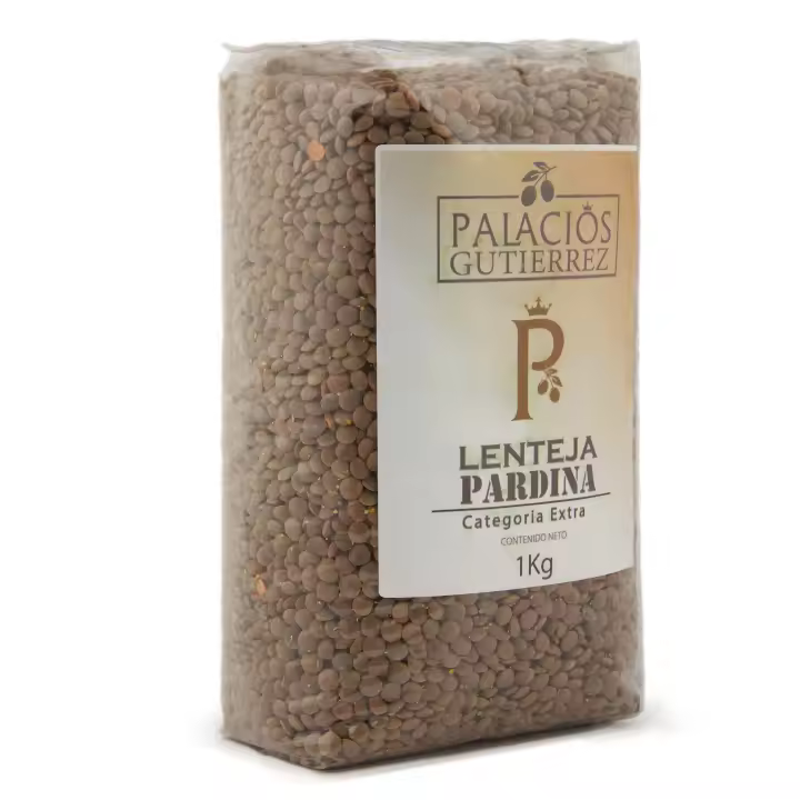 BOLSA PLÁSTICO 1 KILO LENTEJA PARDINA PALACIOS GUTIERREZ I PALACIOS GUTIERREZ - 1