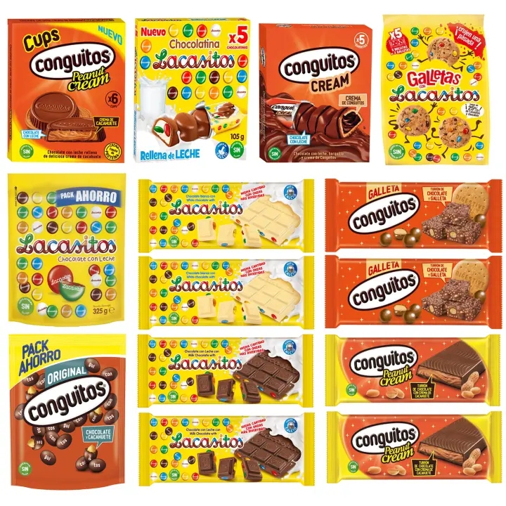 Surtido Lacasitos y Conguitos: 14 Chocolates, Galletas y Turrones (2577 g) - 1