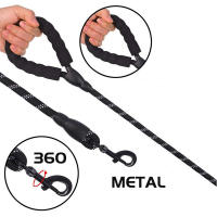 Correa De Perro Fuerte Reflectante Para Todas Las Edades Tallas 150/200/300cm Para Caminar Con Mordaza Para Pequeños Medianos Grandes Y Raza De Perros - details 3