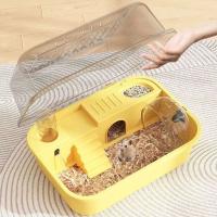Caja De Rattus Doble Capa Para Hamsters Pequeños Animales De Estilo Portátil Casa De Mascotas Para Rattus Y Cobayas - details 3