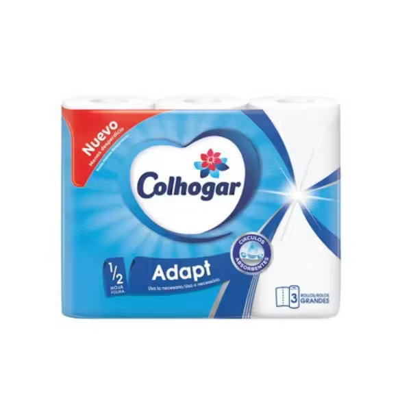 Colhogar papel cocina ADAPT 3 unidades EL PRECIO INCLUYE 5 UNIDADES - 1