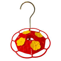 Alimentador de colibrí con gancho, colores brillantes, colgante, para alimentación de pájaros salvajes de exterior - details 5