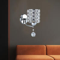 Lámpara De Pared Decorativa De Cristal Simplicidad Luz De Cristal Para Dormitorio Sala De Estar Dorado/Plata Iluminación De Cristal Para El Hogar - details 4