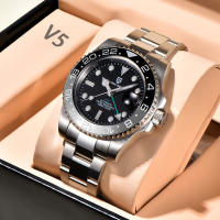 Reloj Mecánico PAGANI DESIGN PD-1662 V5 Para Hombre Con Bisel De Cerámica Cristal De Zafiro 10bar Impermeable GMT Automatico - details 9