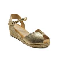Calzados soraia, Sandalia de antelina y plataforma de yute, espardeñas de cuña, para mujer. - details 44