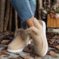 SP Nuevos Zapatos de Algodón de Invierno para Mujer, Talla Grande, sweatshirt, engosados, Raw Borde, - details 5