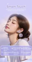 Sanrio Auriculares Inalámbricos Bluetooth 5.4 BL02 Con Control Táctil Reducción De Ruido Longitud De Duración De La Batería Cute Kuromi My Melody - details 12