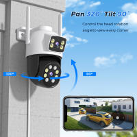 Cámara IP BESDER 8MP Wifi 4K Doble Lente Exterior Vigilancia CCTV Seguridad Visión Nocturna 5G Hz Wifi Automática De Seguimiento - details 6