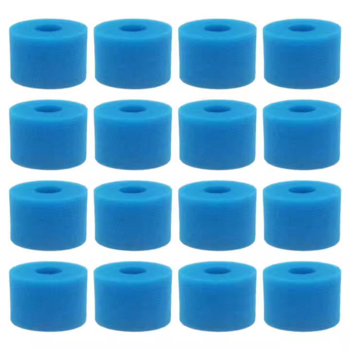Cartucho de filtro de bañera de hidromasaje de espuma lavable reutilizable para Intex Pure Spa, tipo S1, 16 unidades - 1