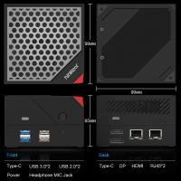 Mini PC Ninkear MBOX 6, AMD Ryzen 5 6600H 6 núcleos, 16GB RAM DDR5 512GB SSD, Windows 11, HDMI+DP+Type-C conpantalla 4K, WiFi 6, Bluetooth 5.2, 2*USB 3.0, 2*USB 2.0, 2*RJ45, Luz RGB, For Work and Daily Use - details 16
