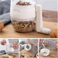 Picadora Manual de Nueces, trituradora de Nueces con manivela para todo type de Nueces, Nueces y pecanas, trituradora de mano, trituradora de frutas y nueces (Blanco) - details 1