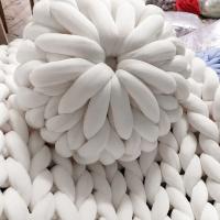 Hilo Grueso De Velours Super 1000g Para Tejer a Mano Alfombra Grande Para Mascota Cama De Peluche Suave Y Cómoda En Blanco - details 3