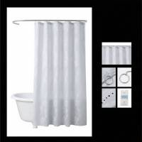 Cortina de ducha de 180 x 180 cm, impermeable, a prueba de moho y elegante decoración para el baño. - details 1