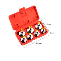 Juego De 7 Piezas De Llaves De Filtro De Aceite 24mm a 38mm 3/8 Pulgada Herramienta De Remoción De Filtro De Aceite Universal Para Automóviles - details 8