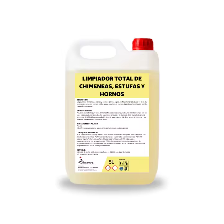 Limpiador potente para chimeneas, estufas y hornos, elimina hollín y grasa - 1